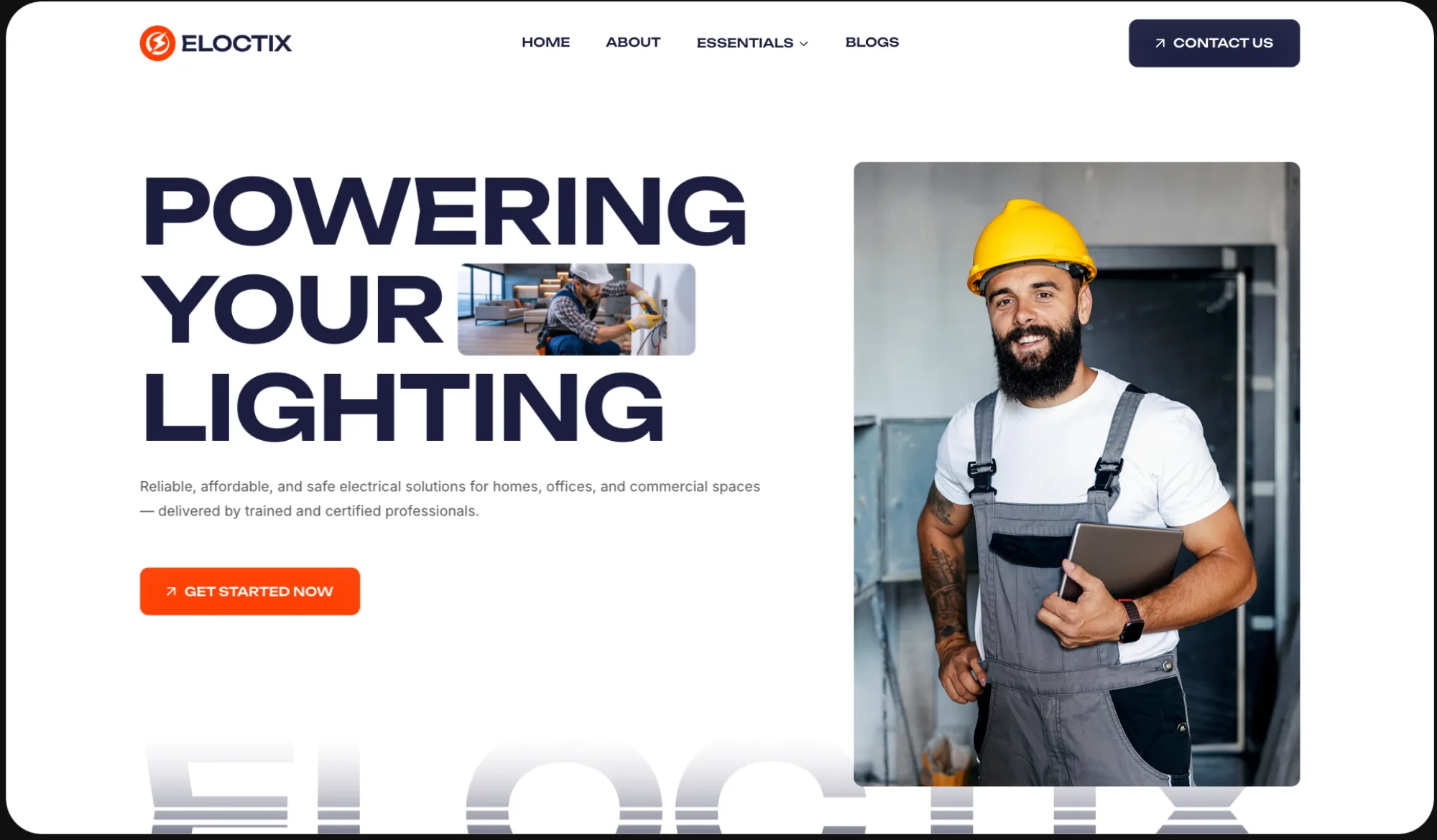 Electrical website built by Atlas